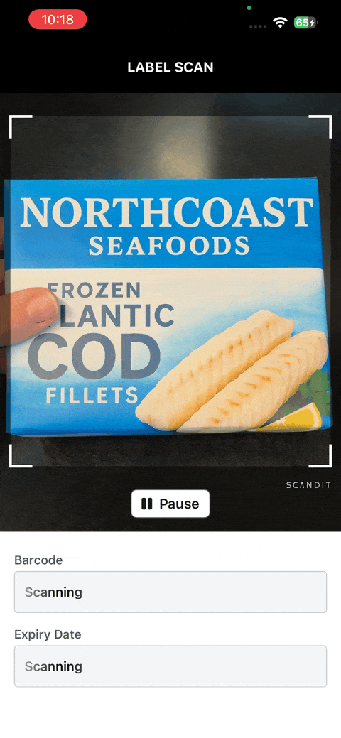Multi-step scan capturing fields from different sides